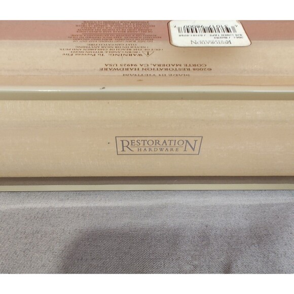 Restoration Hardware Textured Taper Candles 4 Pack 12 Inch Linen Tape - Picture 3 of 4